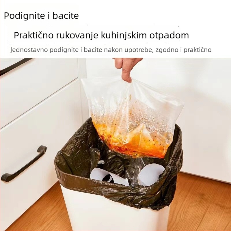 Perforirane vrećice za odvodnju kuhinjskog otpada i filtriranje ostataka hrane (riža, čaj) – jednokratne plastične vrećice