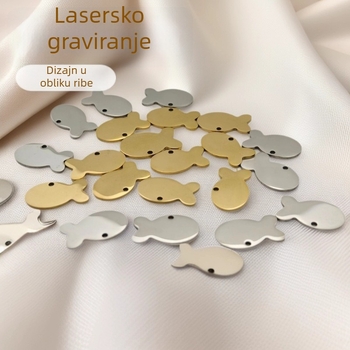 Tagovi za kućne ljubimce od nehrđajućeg čelika s laserskim graviranjem, dodaci za ogrlice pasa i mačaka