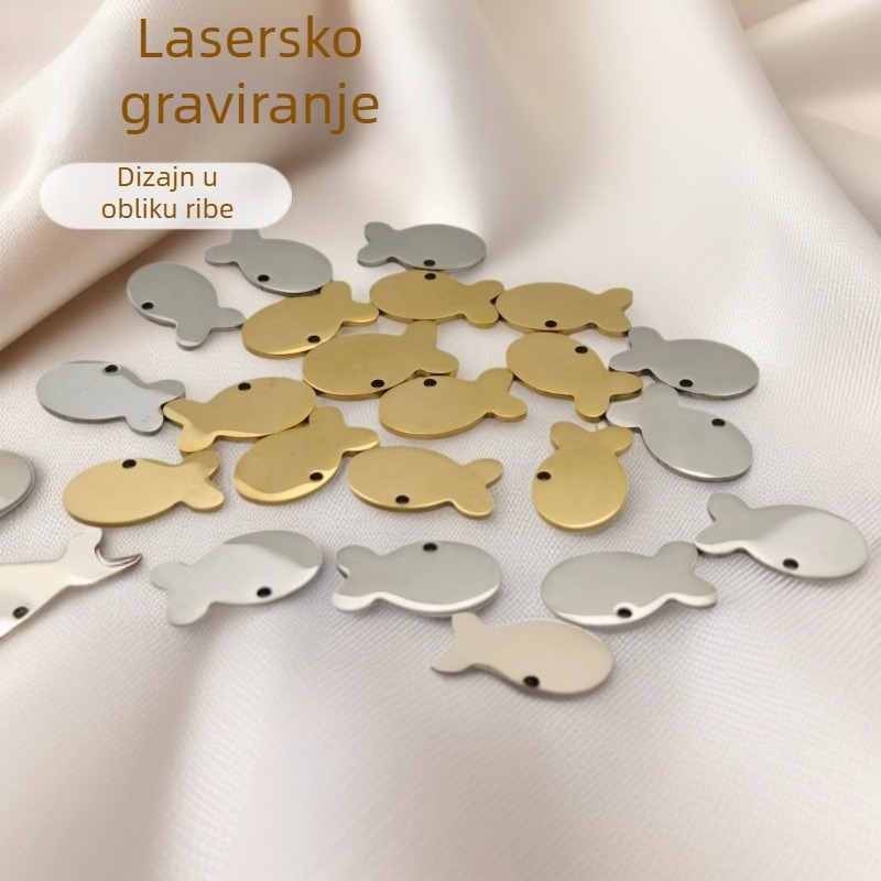 Tagovi za kućne ljubimce od nehrđajućeg čelika s laserskim graviranjem, dodaci za ogrlice pasa i mačaka