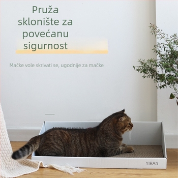 Daska za ogrebotine za mačke od valovitog papira, mačji kauč i jastučić za šape, za velike mačke