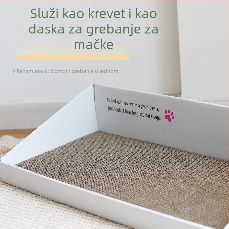 Daska za ogrebotine za mačke od valovitog papira, mačji kauč i jastučić za šape, za velike mačke