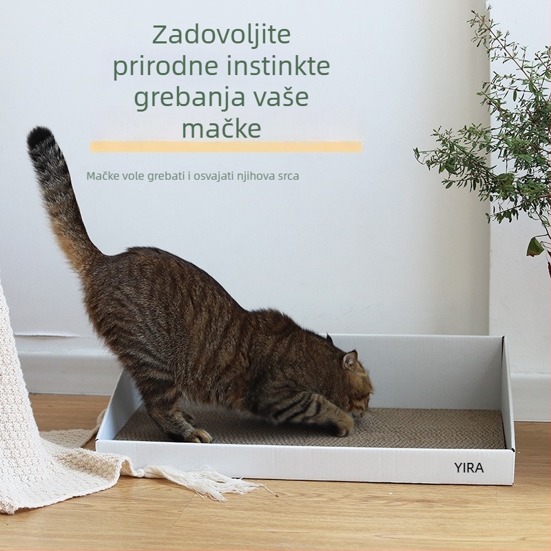 Daska za ogrebotine za mačke od valovitog papira, mačji kauč i jastučić za šape, za velike mačke