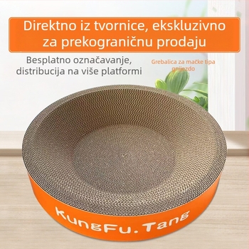 Ekstra veliko gnijezdo za mačke i ploča za grebanje, otporna na habanje od valovitog kartona, bez vlaknastih ispada