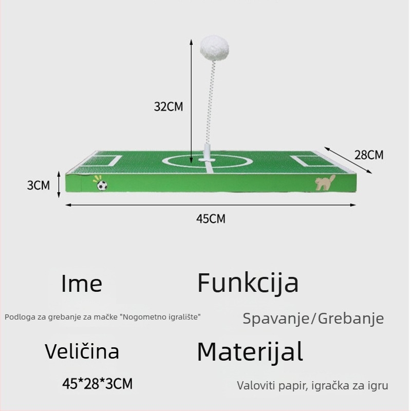 Dobus mačja grebalica od valovitog papira – izdržljiva, minimalistički dizajn