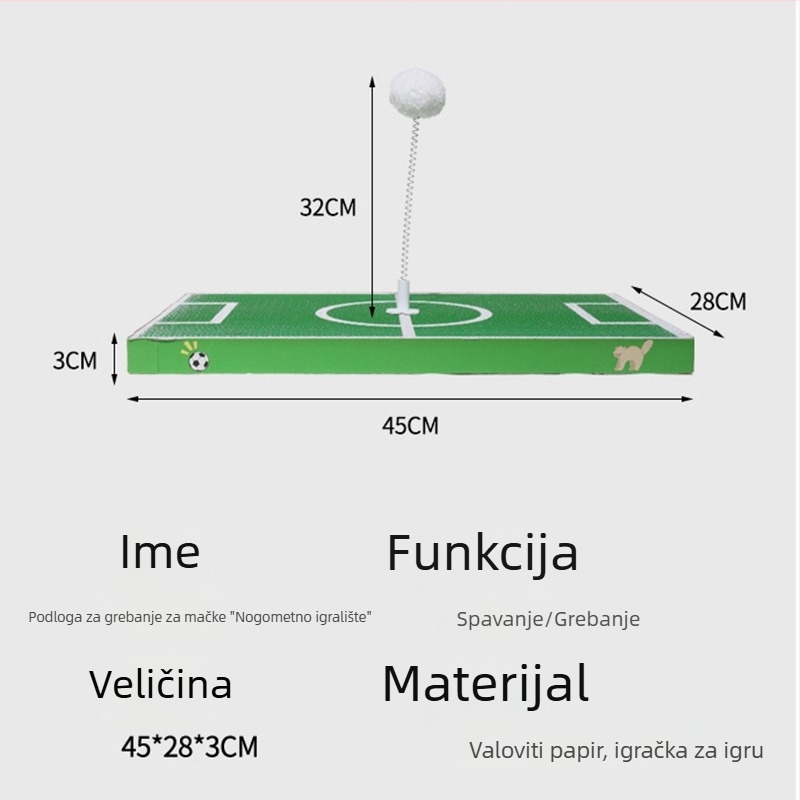 Dobus mačja grebalica od valovitog papira – izdržljiva, minimalistički dizajn