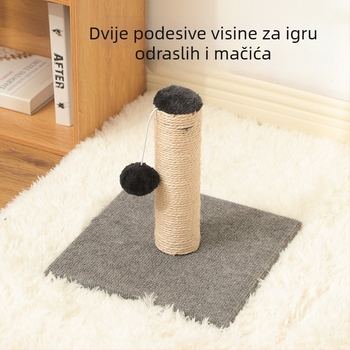 Vertikalna sisal ploča za grebanje mačaka, otporna na habanje i odvojiva, jednostavna kolona za grebanje