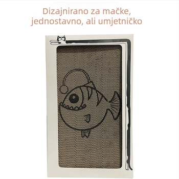 Zidna ploča za grebanje mačaka od valovitog kartona