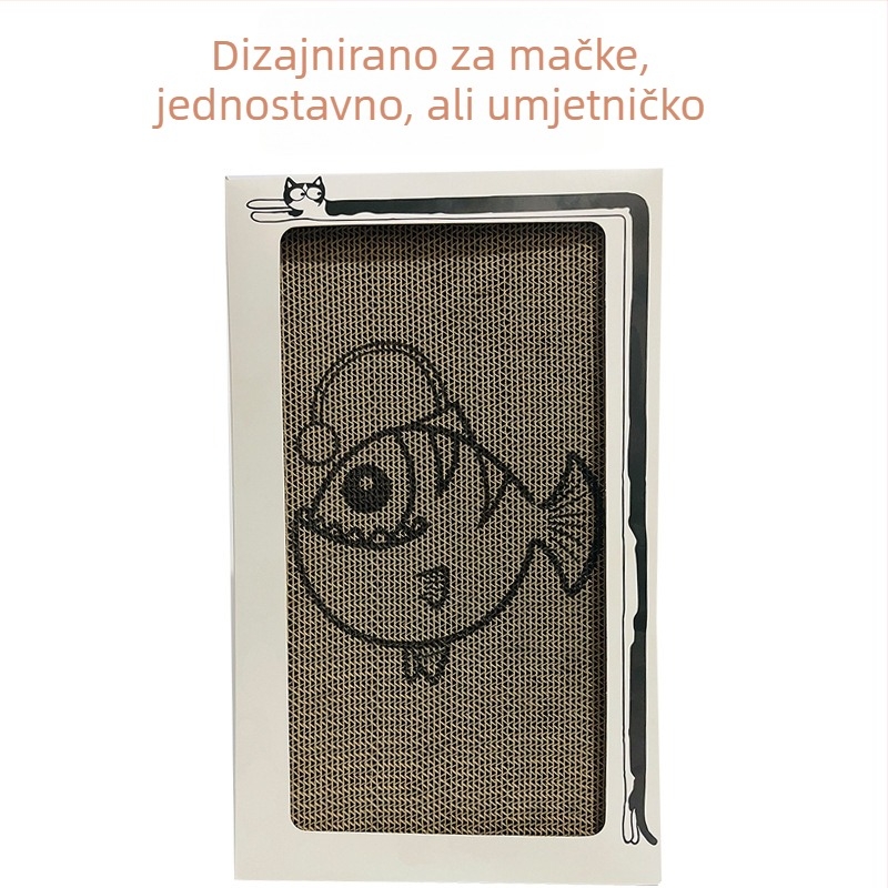 Zidna ploča za grebanje mačaka od valovitog kartona