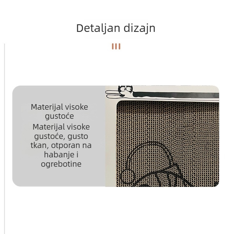 Zidna ploča za grebanje mačaka od valovitog kartona