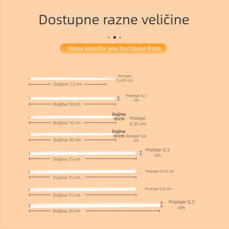 Meirui Bijeli Čvrsti Papirnati Štapovi Za Lizalice