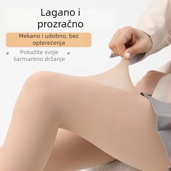 Najlon bodi shapewear za žene, boja kože, plus veličina, debeli, protiv klizanja, smanjuje obujam nogu, podiže stražnjicu, oblikuje tijelo