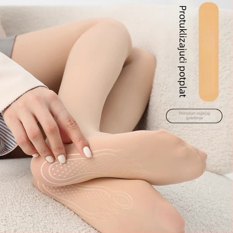 Najlon bodi shapewear za žene, boja kože, plus veličina, debeli, protiv klizanja, smanjuje obujam nogu, podiže stražnjicu, oblikuje tijelo