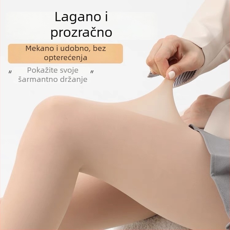 Najlon bodi shapewear za žene, boja kože, plus veličina, debeli, protiv klizanja, smanjuje obujam nogu, podiže stražnjicu, oblikuje tijelo