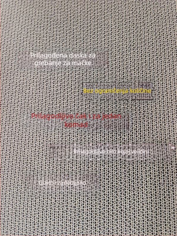 Velika podloga za grebanje mačaka od valovitog papira, izdržljiva
