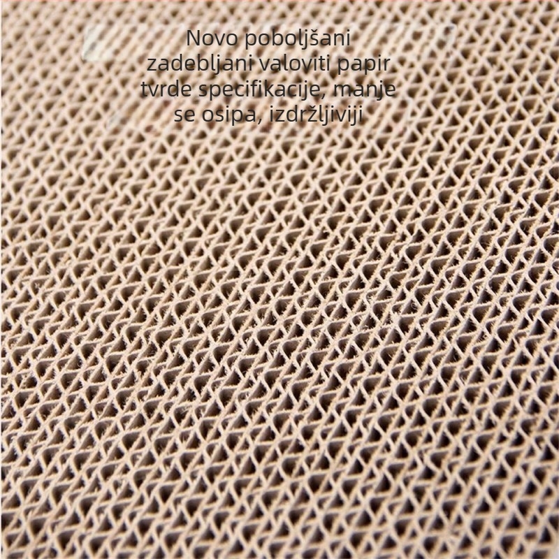 Velika podloga za grebanje mačaka od valovitog papira, izdržljiva