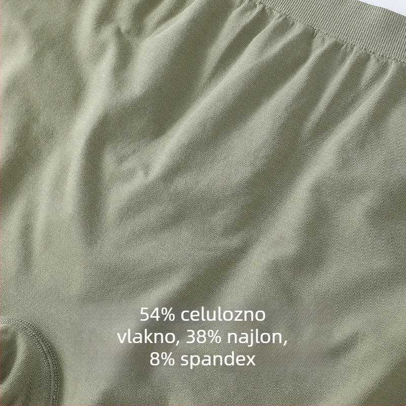 Boxeri za muškarce plus veličine, bezšivni, slobodnog kroja, tanki, prozračni, od vlakana regenerirane celuloze