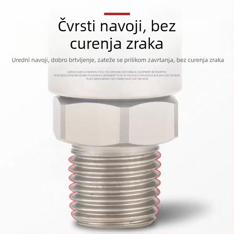 Visokokvalitetni C-tip pneumatski spoj za zračnu cijev, muški konektor, 360° rotirajući brzi spoj, unutarnji i vanjski navoj