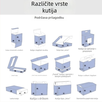 Prilagodljive kutije za poklone u stilu knjige za čaj i kozmetiku s otiskom logotipa