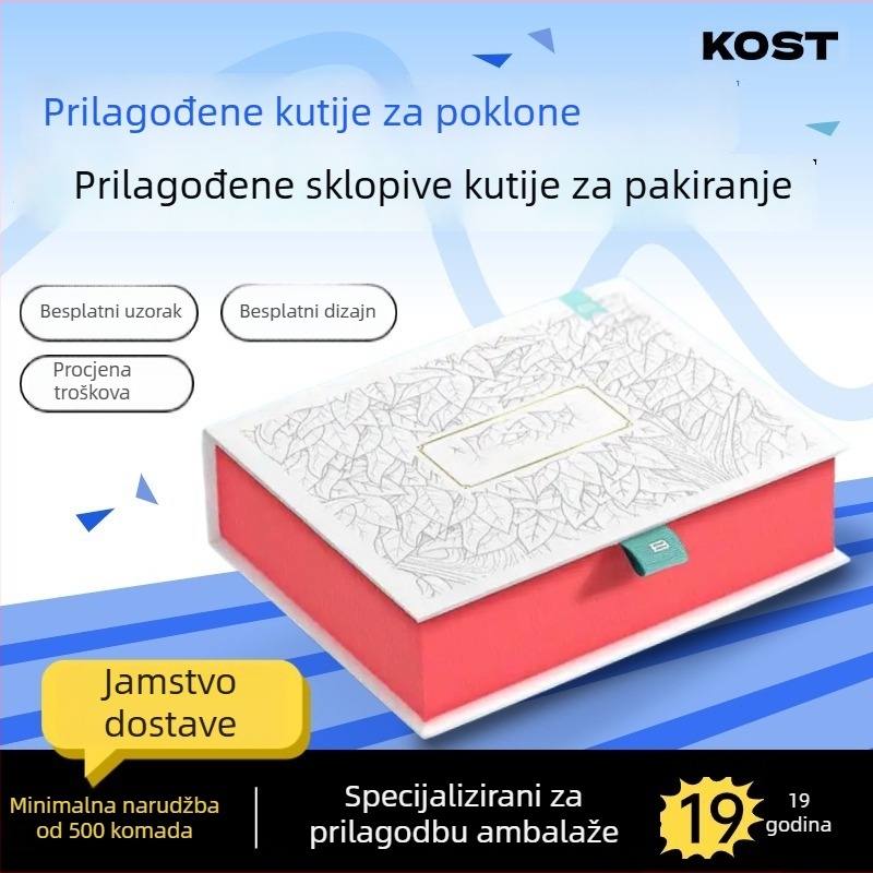 Prilagodljive kutije za poklone u stilu knjige za čaj i kozmetiku s otiskom logotipa