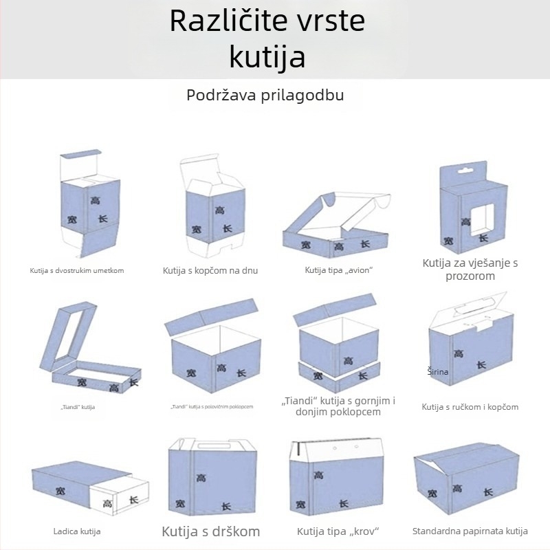 Prilagodljive kutije za poklone u stilu knjige za čaj i kozmetiku s otiskom logotipa
