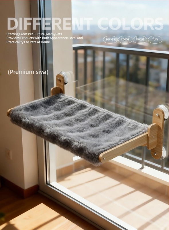 Viseći mačji hamak za staklena prozora i balkon — zimna toplina, vakuumsko pričvršćivanje, mačje gnijezdo kapsula