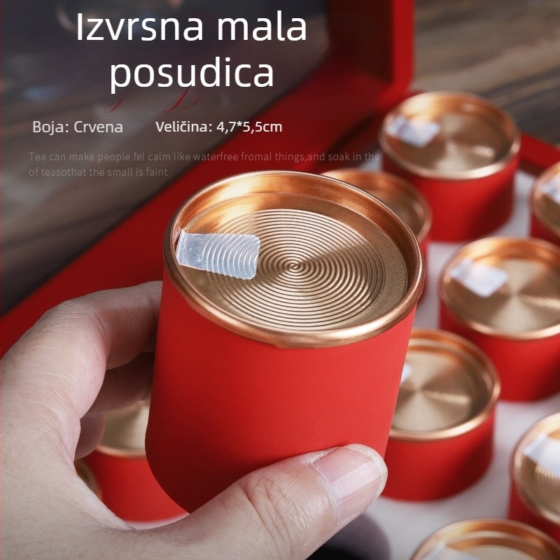 Prilagođena kutija za čaj sa 12–15–18 malih staklenki, prijenosna prazna darovna kutija za porcioniranje čaja