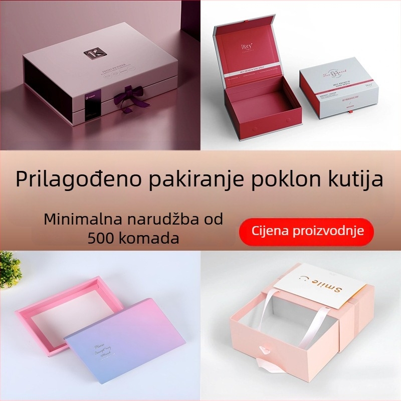 Prilagođene kutije za darove s šarenim pakiranjem, bijela kartonska kutija za čaj, pakiranje od Kraft papira