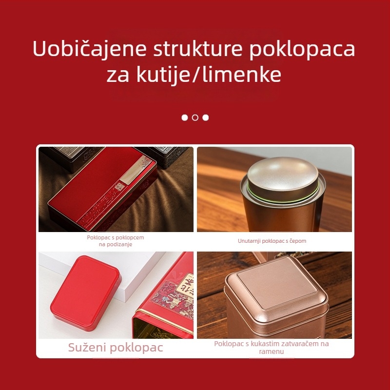 Prilagođena kutija za čaj od limenke, mala kutija za čaj s zelenim mandarinama, kutija za koru mandarine, željezna kutija, spremnik za čaj i kekse
