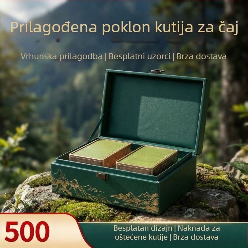 Prilagođena kutija za čaj s bojanom kutijom i valovitim kartonom