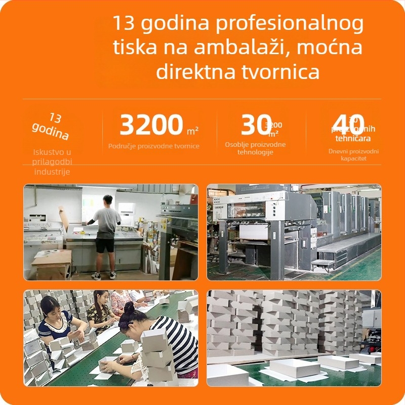 Bijela kartonska kutija s vučnim ladicama za maske za lice i čaj, prilagodljivo pakiranje za poklon