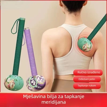 Ručni masažni čekić od mugworta za masažu leđa, 26 cm, kućna upotreba, DIY