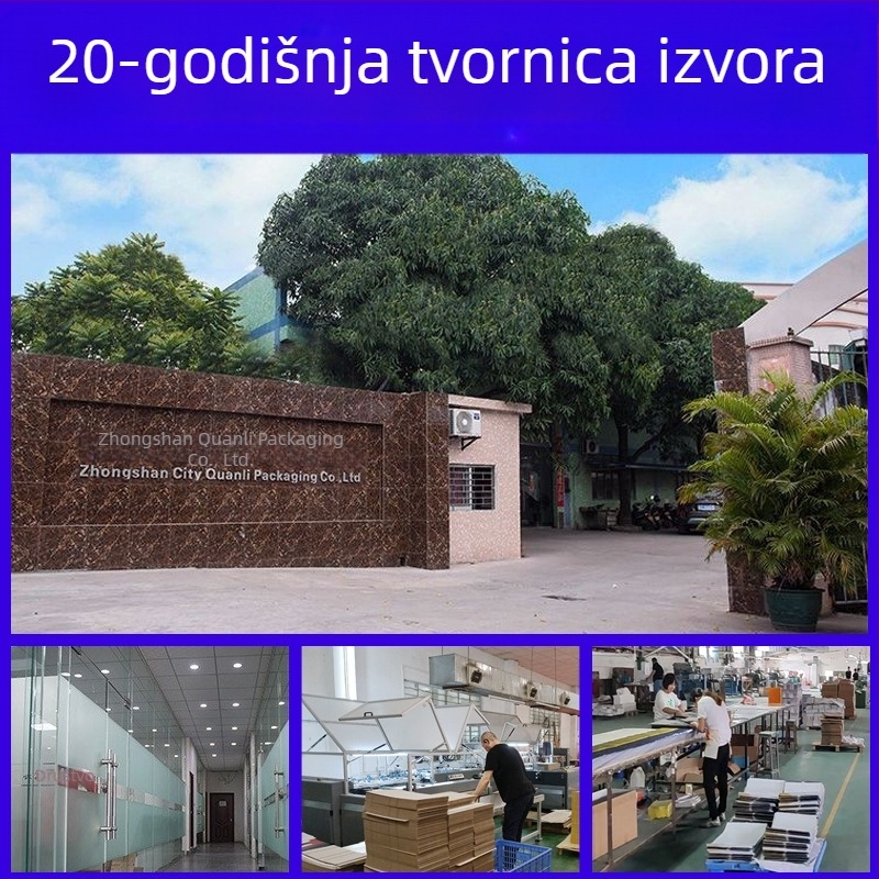 Prilagođena dvokrilna kutija za čaj kao dar s UV toplinskim otiskom i srebrnim logotipom, EVA unutarnja podloga.