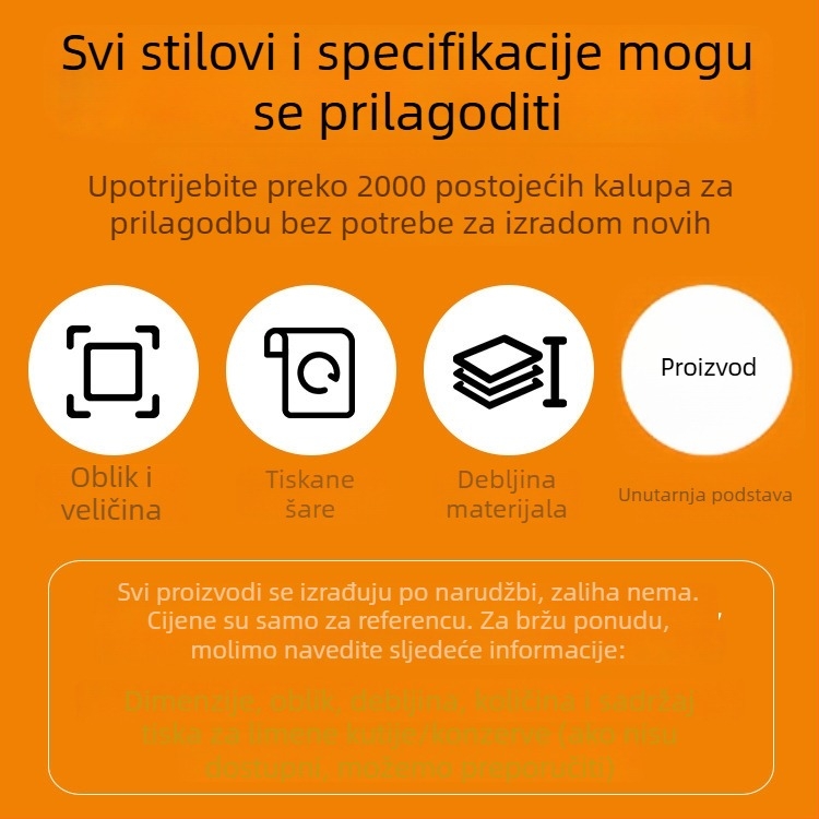 Prilagodljiva metalna kutija za čaj, mooncake, slatkiše i kekse – okrugla i četvrtasta univerzalna ambalaža