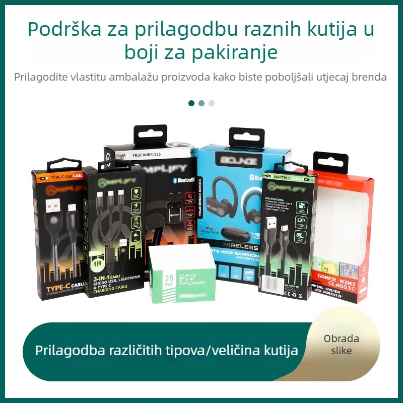 Prilagođena kutija za poklon s višebojnim otiskom za čaj, voće i kozmetiku, zlatnim folijskim otiskom na kartonu