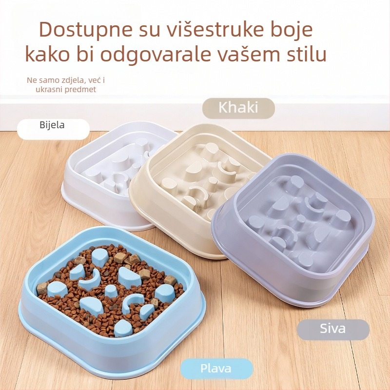Posuda za sporo hranjenje pasa – dizajn protiv gušenja