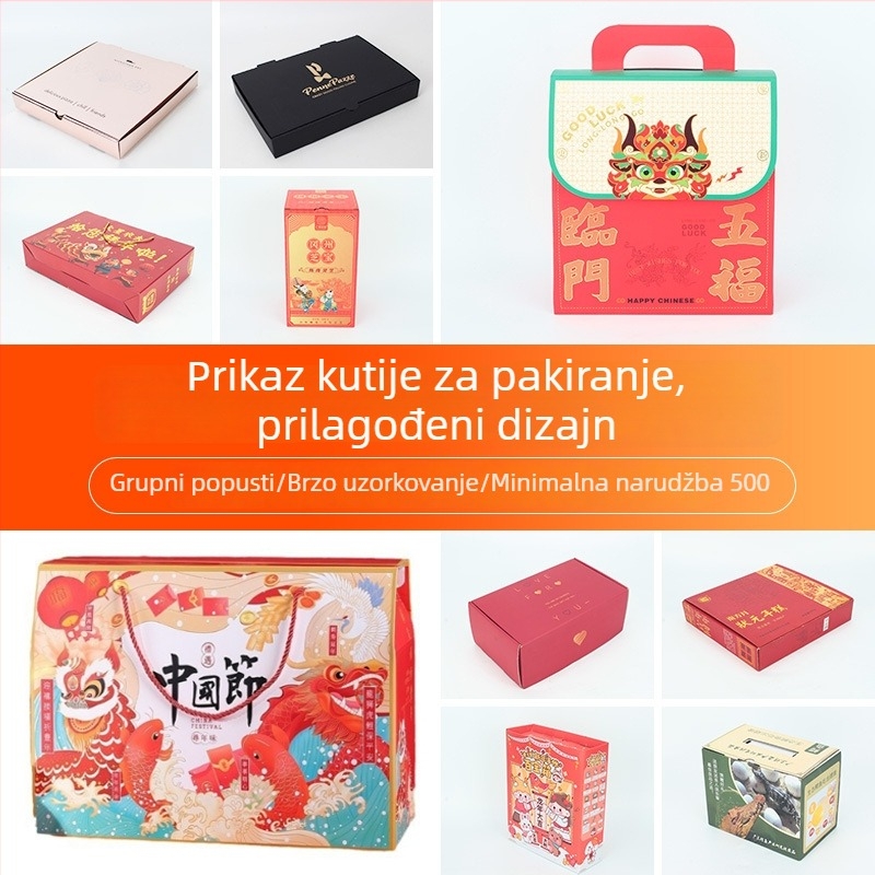 Prilagođene kartonske kutije s kolor tiskom i zlatnom te srebrnom folijom, kutije za maske za lice i kozmetiku, bijele kartonske kutije za hranu, čaj i darove