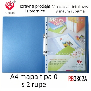 Ever Gain RB3302A A4 PP registrator s O-krugovima, 2 rupe, plava, uredski folder