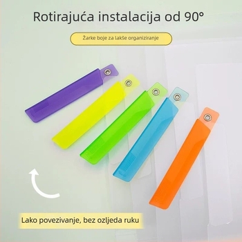 A3 klips s dvostrukim polugom za višestrane dokumente — format A3/A4, školske potrepštine