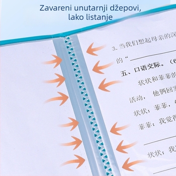A4 dokumentni folder s organizatorom za studente i uredske potrebe