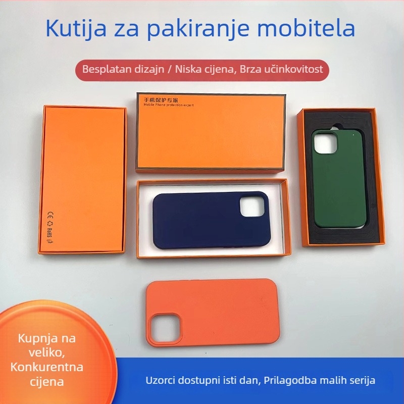 Kutija za pakiranje kućišta za mobitel i kutija za zaštitnu foliju zaslona