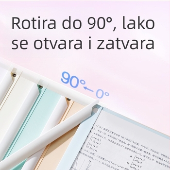 PP678 Visokokapacitetni okretni klip organizator za studentske materijale, dokumente i datoteke