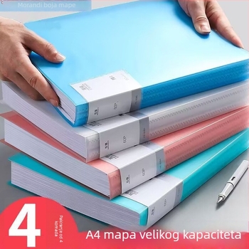 A4 fascikl za pohranu s prozirnim stranama, za partiture i studentske ispite