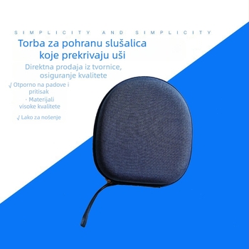 Torba za pohranu slušalica, EVA dvostruka mreža, otporna na udarce, plava boja 3C digitalna torba za slušalice