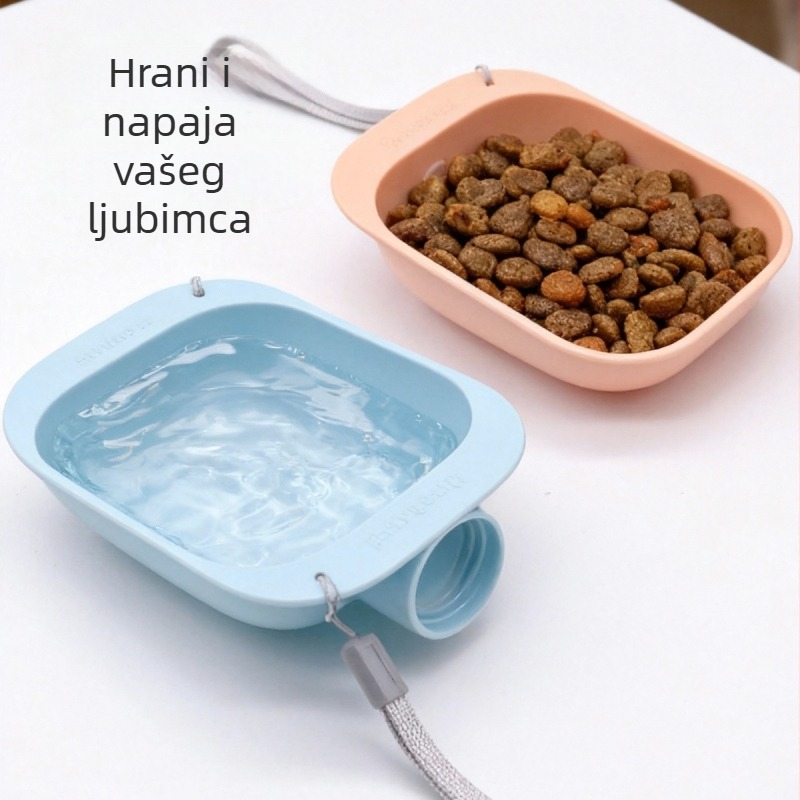 Prijenosni dispenser vode za kućne ljubimce, vanjska zdjelica za pse, višenamjenska boca vode s mineralnom vodom