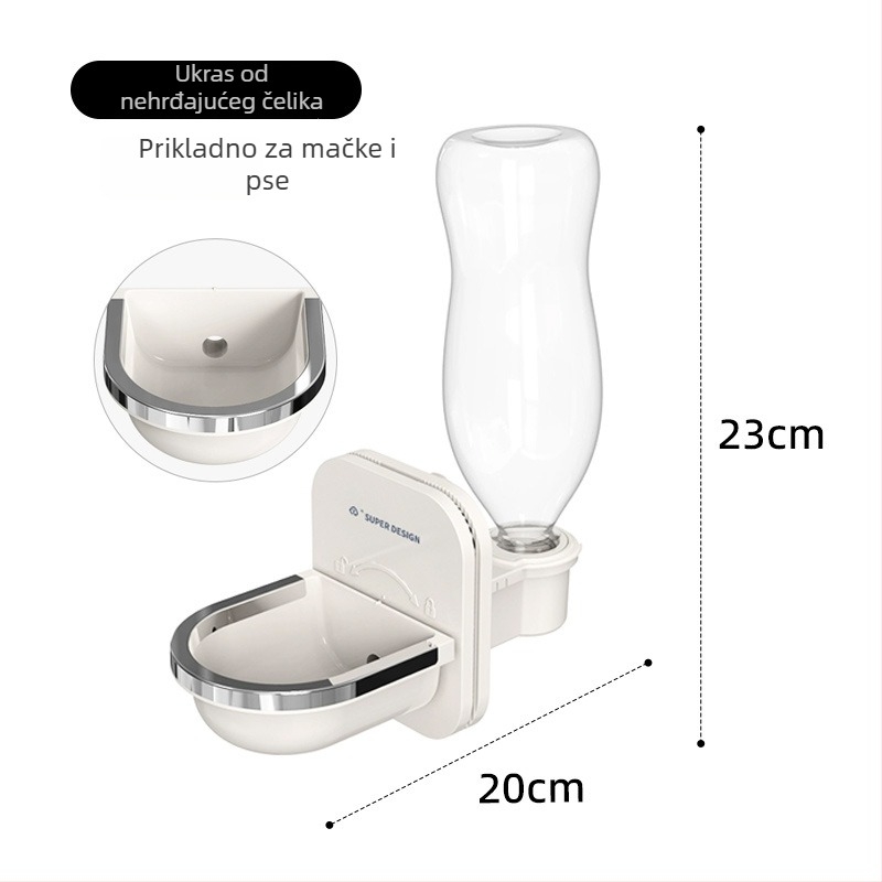 Viseći dispenzer vode za kućne ljubimce, plivajuća posuda za pse i mačke