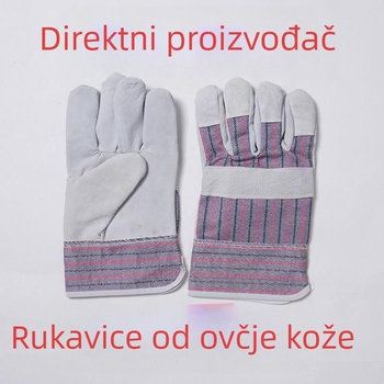 Rukavice od ovčje kože s cijelom dlanom, mekane i lagane, svestrane i povoljne, za skladištenje, popravak automobila i gradnju, otporne na toplinu i visoke temperature, rukavice za zavarivanje