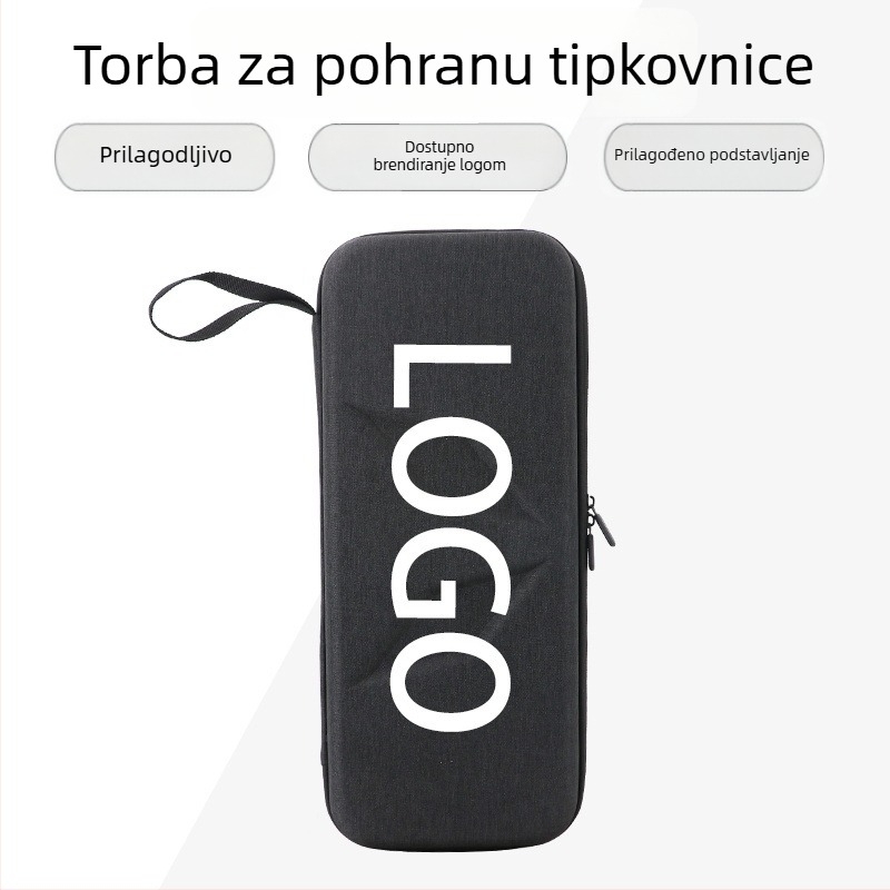 EVA futrola za tipkovnicu s reljefnim printom, prijenosna zaštitna torbica za gaming mehaničke tipkovnice, esports stil