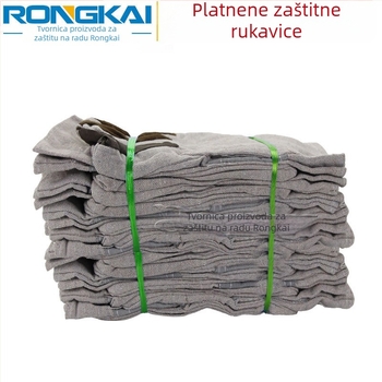 Platnene rukavice s kožnom dlanom, otporne na habanje, za zavarivanje, jednodijelna pamuk zaštita