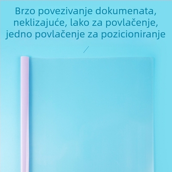A4 prozirna fascikla s klipsom na polugu, Morandi svijetle boje, za dokumente, konferencijske izvještaje i ispite