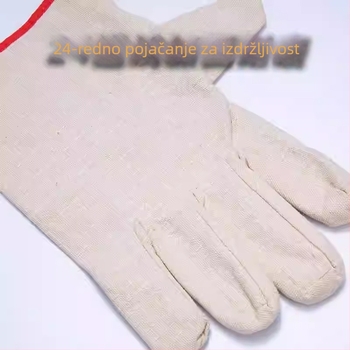 Labor marka dvostruko podstavljene žuto platnene rukavice za zavarivanje, otporne na habanje i dodatno ojačane